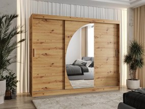 Skriňa so zrkadlom Grilion 250, zásuvka: nie, Farby: dub artisan