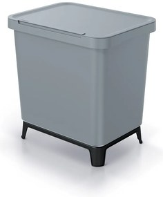 Odpadkový kôš, 2 x 10 l, sivá