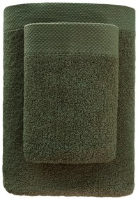 Bavlnený froté uterák BOHO 70x140 cm zelený