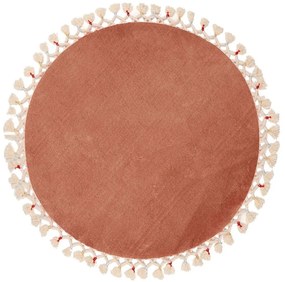 Hnedá kúpeľňová predložka ø 80 cm Tuft – Foutastic