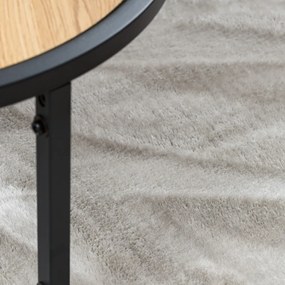 Dywany Łuszczów, Kusový koberec Visco Rabbit Silver 3 kruh, 120x120 (priemer) kruh, šedá, detská izba