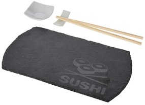 Servírovacia súprava na sushi sivá 4-dielna