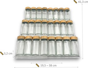 usporadejto.cz Sada 24ks koreničiek DECOR s 2 schodíkmi do zásuvky COMPACTA + 24ks štítkov
