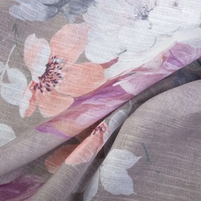 Dekorstudio Dekoračný etamínový záves SHERRY s kvetinovým motívom 140x250cm
