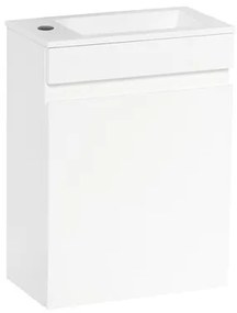 Kúpeľňová skrinka s umývadlom Naturel Verona 40x53,2x22 cm biela lesk VERONA40BL, 1 ks