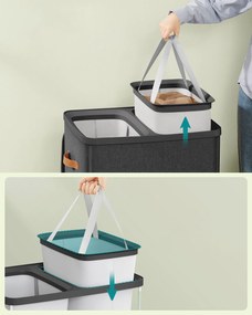 Kôš na bielizeň Daisy Black 2x85l