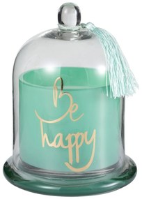 Vonná sviečka v sklenenej dóze s poklopom Be happy - Ø 14 * 20cm / 50h