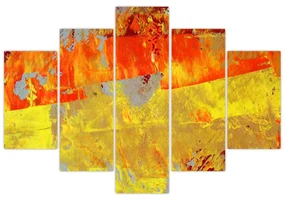 Obraz abstrakcie - maľba (150x105 cm)