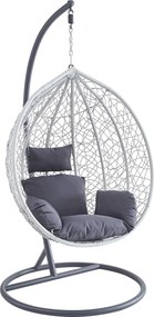 Závěsné houpací křeslo Houseland Mira L šedé