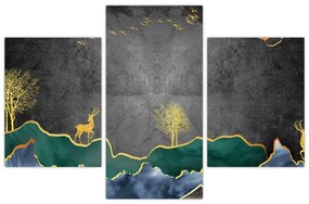 Obraz - Horská scenéria (90x60 cm)