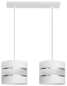 Luster na lanku HELEN 2xE27/15W/230V biela
