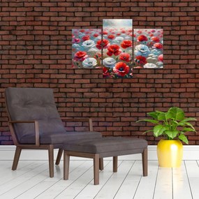 Obraz - Pole vlčích makov (90x60 cm)