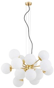 Argon 5048 - Luster na lanku SATELITE PLUS 15xE27/15W/230V zlatá