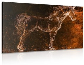 Obraz kreslený kôň - 120x80