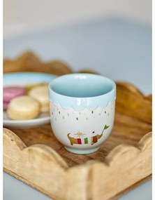 Modrý/krémový detský hrnček z kameniny 150 ml Celebrate – Bloomingville Mini