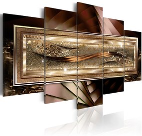 Artgeist Obraz - Gold thread Veľkosť: 100x50, Verzia: Na talianskom plátne