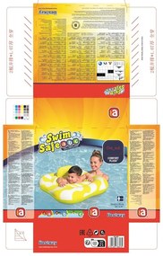 Bestway 32298 Nafukovací baby sedací kruh s opierkou, 79 x 79 cm