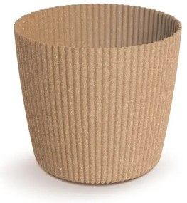 Prosperplast plastový kvetináč Milly round eco wood Ø 17 cm