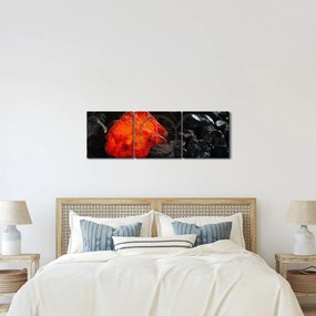 Obraz - Žeravý nerast (s hodinami) (90x30 cm)