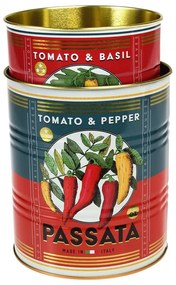 Dekoratívne cínové úložné boxy v súprave 2 ks ø 11x13 cm Passata – Rex London