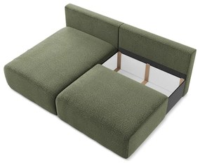 Zelená rozkladacia/s úložným priestorom rohová pohovka (ľavý roh) Kalena – Makamii