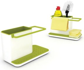 Bielo-zelený kuchynský stojan na umývacie prostriedky Joseph Joseph Caddy Sink Tidy