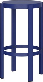 Modrá oceľová barová stolička (výška sedadla 65 cm) Doon – noo.ma