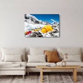 Obraz - Kempovanie v horách (90x60 cm)