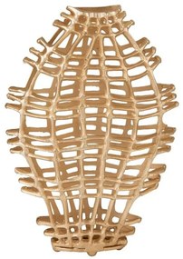 Zlatá váza Koral Gold S - 40 * 13 * 64 cm