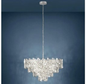 Eglo 39627 - Luster na reťazi CALMEILLES 10xE14/25W/230V priemer 78 cm