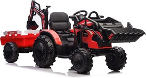 LEAN CARS Batériové rýpadlo SX2068 červené