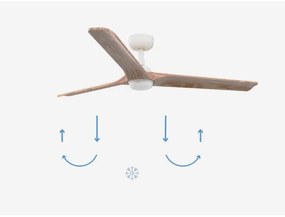 FARO 33810-1TW - LED Stmiev. ventilátor HEYWOOD LED/10W/230V 2700/4000/6000K + DO