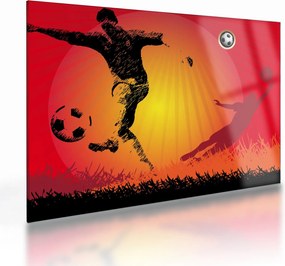 Sklenený obraz - Futbal (70x50 cm)