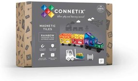 Connetix Magnetická stavebnica Rainbow Transport 50ks