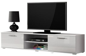 TV skrinka Baha B3 (biela + lesk biely) . Vlastná spoľahlivá doprava až k Vám domov. 1106193