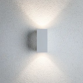Paulmann 94330 - 2xLED/2,8W IP44 Vonkajšie nástenné svietidlo FLAME 230V biela