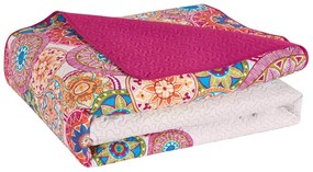 Obojstranný prehoz z mikrovlákna DecoKing Barbra ružový