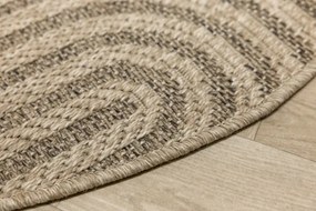 Koberec Patio 5029/178 béžový / hnedý kruh