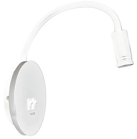 Nástenné LED svietidlo Base, 1x LED 8+2w, 4000k, w, o, vypínač