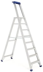 Skladací hliníkový rebrík HIGHER, výška plošiny 1830 mm