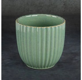 DECOREUM  Dekoračný kvetináč 16 cm x 15 cm zelená 107611