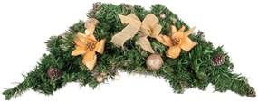 Bestent Vianočná ikebana 60cm Zlatá