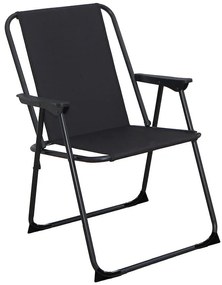 Kempingová stolička Varo čierna