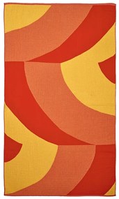 Plážový uterák Savanni, žlto-červený