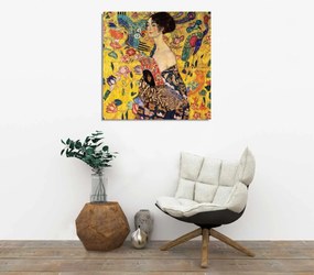 Reprodukcia obrazu Lady with fan KC242 45x45 cm