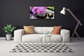 Obraz Canvas Kamene zen orchidea kúpele 140x70 cm