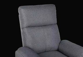 LuxuryForm DESIGN Televízne kreslo CARLOS s polohovaním - šedé
