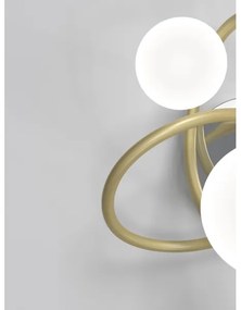 Wofi 4014-201 - LED Nástenné svietidlo NANCY 2xG9/3,5W/230V zlatá/biela