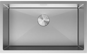 Mexen Trixo, 1-komorový nerezový drez 750 x 440 mm, brúsená oceľ, 6415751000-01