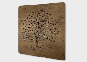 Podsvietený obraz strom Javor na batériu